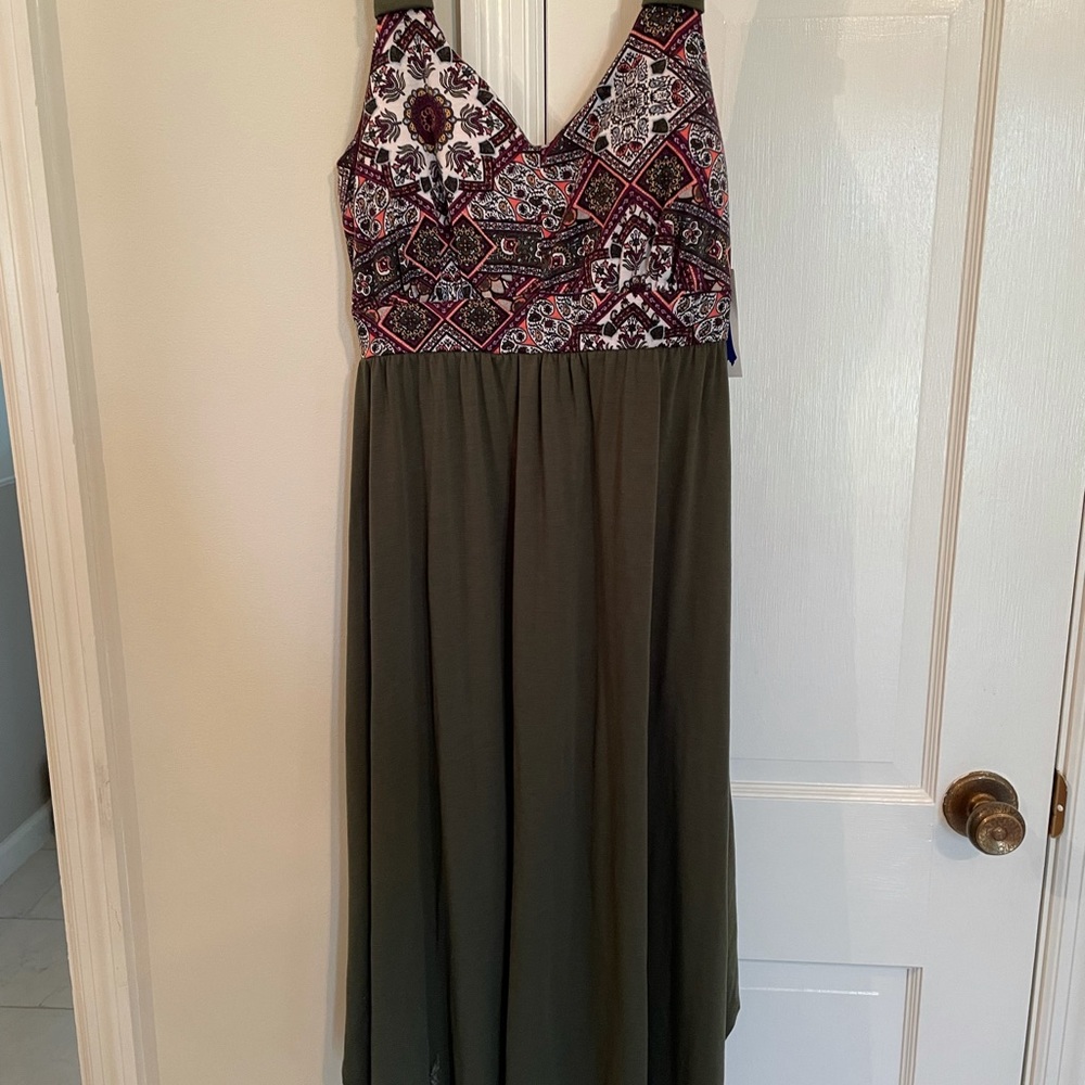 Maxi sun dress has light built in bra